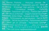 A background with multiple languages describing shower gel. Voir les images du produit