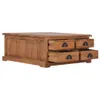 vidaXL Table basse 68 x 68 x 30 cm teck massif Voir les images du produit 2