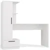 Schreibtisch + Bücherregal Set COSMO WHITE Produktbild-Vorschau 6