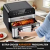 Dual Zone Heißluftfritteuse, Air fryer mit 9.8l-Fach und Produktbild-Vorschau 9