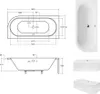 Eckbadewanne Badewanne Avita LINKS 170X75 mit Füßen und Produktbild-Vorschau 5