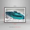 Gerahmtes Poster - Schwarzer Rahmen - Surfen Welle Türkis - Produktbild-Vorschau 5