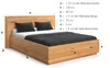Massivholzbett Valor mit Bettenkasten 140x200 cm, Eiche, Produktbild-Vorschau 6