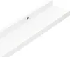A close-up, angled view of a white shelf with a single mounting hole. Anteprima dell’immagine prodotto
