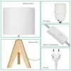 EDISHINE Lampe de chevet en bois, lampe de table E27 avec Voir les images du produit 8