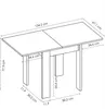 Dmora Tavolo Allungabile Alamaro 67x134x79h cm Bianco, 6 Anteprima dell’immagine prodotto 3