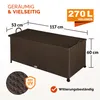 CASARIA® Zahradní box polštářový box s kolečky 270L úložný Náhled obrázku produktu 6