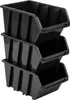 Sichtlagerbox Sortierbox Lagerbox Stapelbox schwarz NP4 Produktbild-Vorschau 14