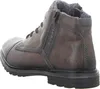 A side view of a single brown leather boot with a zipper. Produktbild-Vorschau