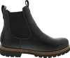 A side view of a black Chelsea boot. Voir les images du produit