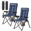 SONGMICS Campingstuhl faltbar, 2er Set, 95°-150° Produktbild-Vorschau 2