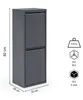 Gowoll Mülltrennsystem 2 Fach Mülleimer Küche aus Metall Produktbild-Vorschau 2