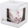 Tasse 10cm Porzellan mit Kirschblüten & Vogel Motiv Rosa / Produktbild-Vorschau 2