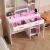 Toaletný stolík UnboxG so zrkadlom 89,8 × 40 × 145 cm - LED Náhľad obrázku produktu 8