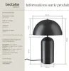 Petite lampe de table rétro ALTEA, design champignon, 40W - Voir les images du produit 6