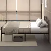 HOMCOM Bett 160x200 cm Bettrahmen mit Lattenrost aus Stahl Produktbild-Vorschau 7