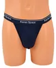 Dunkelblauer Baumwolle Elasthan Herren String Tanga Produktbild-Vorschau 1