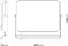 Projecteur LED OSRAM, 50W, 4500lm, 4000K, 105°, IP65, blanc Voir les images du produit 2
