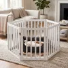 COSTWAY Afsluitrooster voor honden, 60 cm hoog, houten Productafbeelding-voorbeeld 2