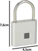 KIK KX3852 Smart elektronický visací zámek na otisk prstu, Náhled obrázku produktu 2