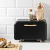 Navaris Brotkasten Brotaufbewahrung Brotbox mit Frontffnung Produktbild-Vorschau 2
