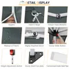 A collage of close-up images showcasing the features and details of a pop-up canopy tent. Produktbild-Vorschau