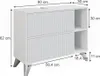 Mobiletto per lavabo Vicco Leano Bianco 80 x 62 cm con 2 Anteprima dell’immagine prodotto 7