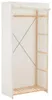 vidaXL Šatní skříň bílá 79 x 40 x 170 cm Látka Náhled obrázku produktu 7