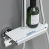 Auralum Duschsystem mit Thermostat und Glasablage, Produktbild-Vorschau 3