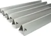 A set of six stainless steel heat plates for a grill, arranged in a diagonal line. Anteprima dell’immagine prodotto