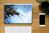 MuchoWow® Laptop Aufkleber Sticker Cover Bär - Fisch - Produktbild-Vorschau 2