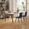 Chaises De Salle à Manger (lot De 4), Grises, Avec Dossier, Voir les images du produit 9