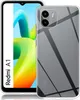 A smartphone with a transparent protective case is shown, with the phone's screen displaying a colorful abstract design. Produktbild-Vorschau