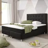 Boxspringbett Köln Plus 140x200 cm Webstoff Schwarz mit Produktbild-Vorschau 2