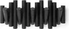 A black coat rack with multiple pegs arranged in a staggered pattern. Anteprima dell’immagine prodotto