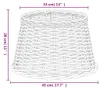vidaXL Lampenschirm Braun Ø45x28 cm Korbweide Produktbild-Vorschau 6