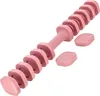 A pink adjustable dumbbell set with multiple weight plates. Náhľad obrázku produktu