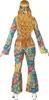 costume da donna hippie anni '60 colorato - M Anteprima dell’immagine prodotto 4