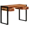 Biurko vidaXL z 2 szufladami, 110 x 50 x 77 cm, z litego Podgląd zdjęcia produktu 2