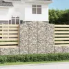 vidaXL Gabione mit Hochbogen 200x30x200/220 cm Verzinktes Produktbild-Vorschau 2