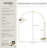Lampe sur pied ARCUS en acier style rétro, 60W - jaune or Voir les images du produit 6