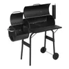 WOLTU Holzkohlegrillwagen Barbecue Smoker Grillwagen 2 Produktbild-Vorschau 1