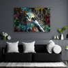 Metall Hand Wandbild Leinwandbild abstrakt Kunstdruck XL Produktbild-Vorschau 2