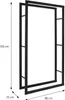 ML-Design Kaminholzregal aus Metall, 80x150 cm, Schwarz, Produktbild-Vorschau 6