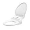 A white bidet toilet seat with the lid open, shown from a slightly elevated side angle against a white background. Podgląd zdjęcia produktu