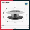 KOTARBAU® Mangeoire pour oiseaux Ronde en plastique Voir les images du produit 3
