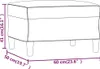 vidaXL Fußhocker Hellgrau 60x50x41 cm Samt Produktbild-Vorschau 7