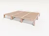 Gigapur G56 Massivholz-Bett 240x200 cm – Kiefer Natur Produktbild-Vorschau 2