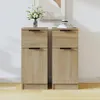 vidaXL Sideboards 2 pcs. chêne Sonoma 30x30x70 cm bois Voir les images du produit 2