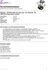A product information sheet with a small image of the product at the top right. Produktbild-Vorschau